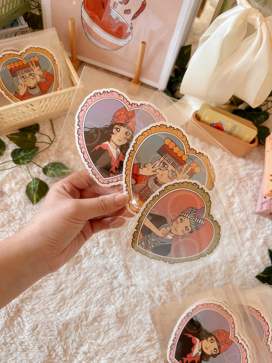 Hmong Cuties 3 Piece Sticker Bundle by Fumibean