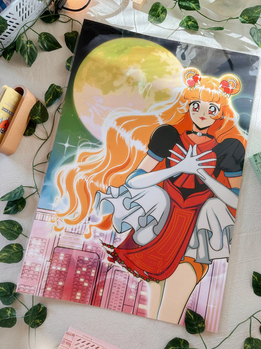 13”x19” MOONSCAPE Hmong girl Maimai poster by Fumibean