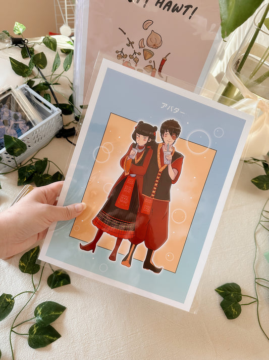 Hmong-ATLA Zuko & May Couple Poster Print by Fumibean