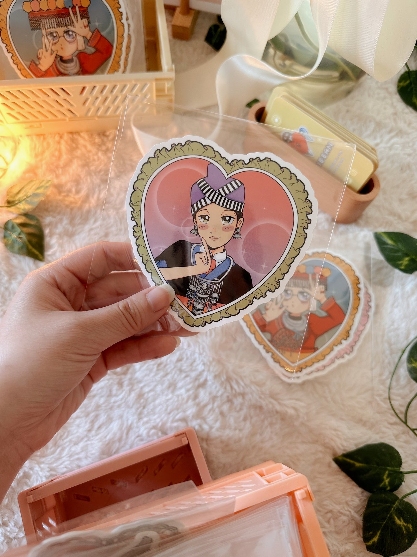Hmong Cuties 3 Piece Sticker Bundle by Fumibean