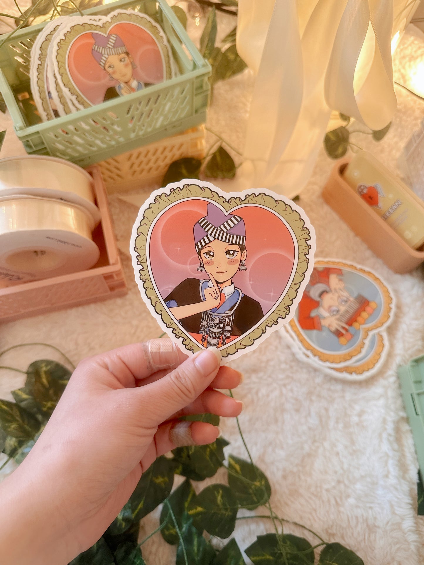 Hmong Cuties 3 Piece Sticker Bundle by Fumibean