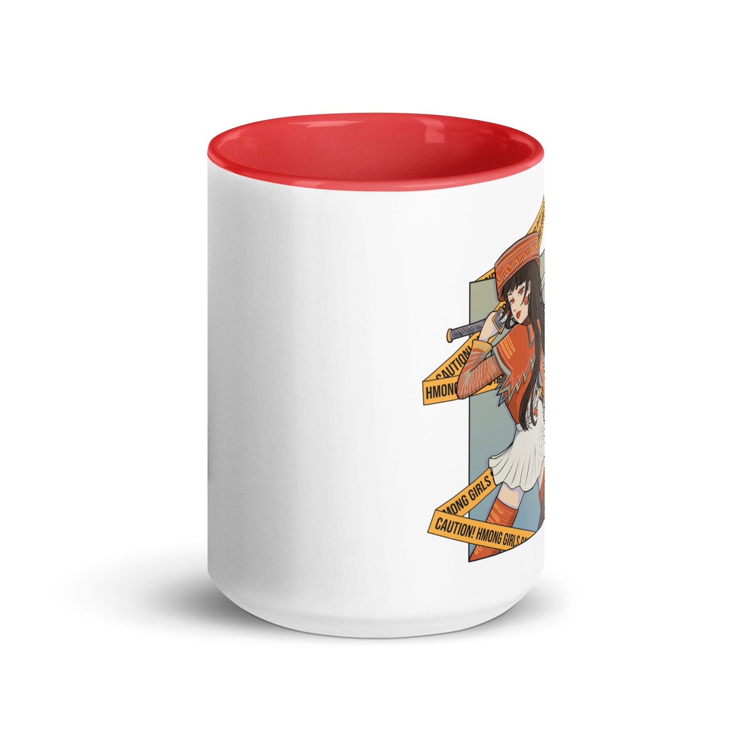 Red Hmong Fighter Girlie Mug By Fumibean