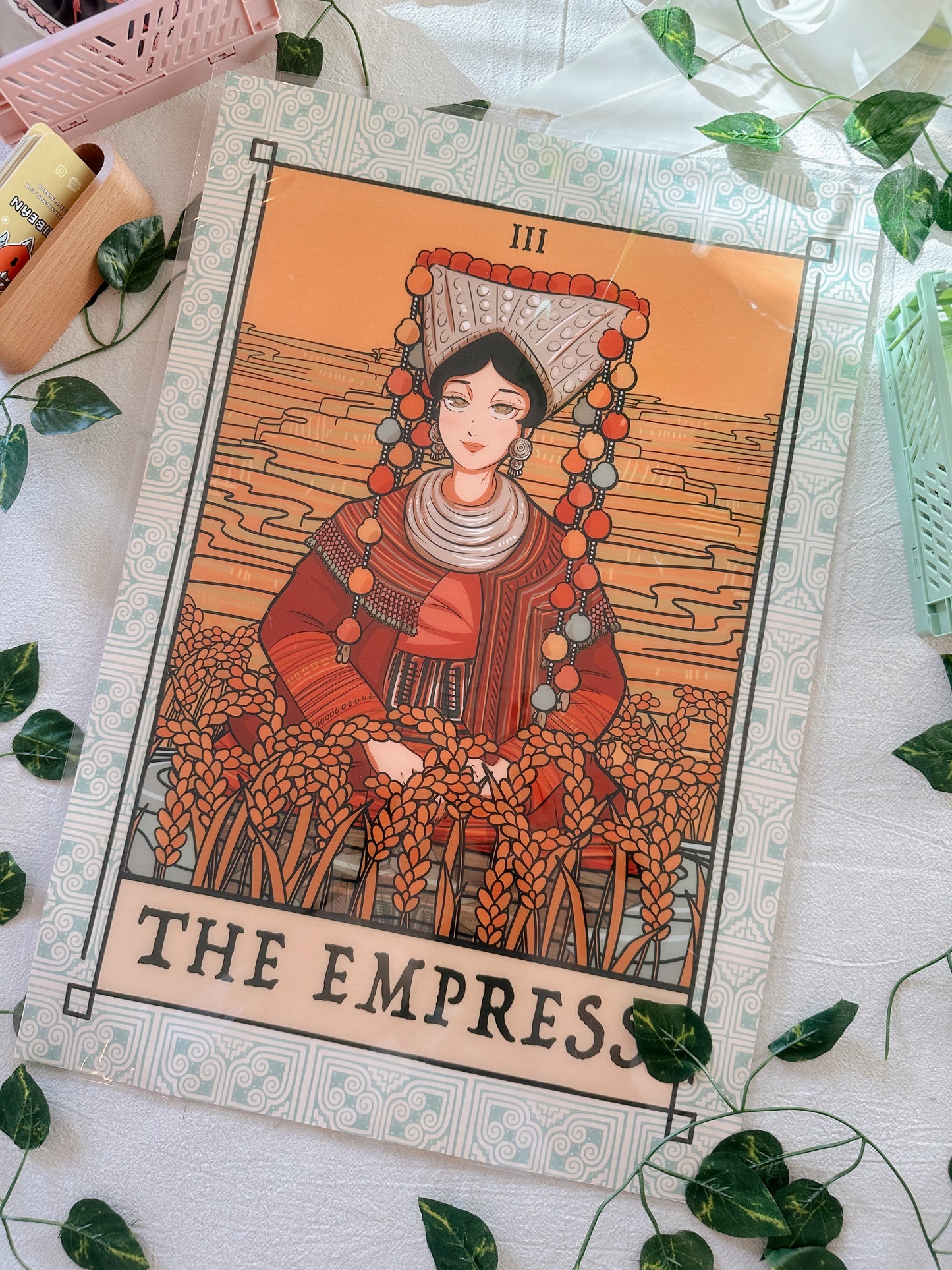 13"x19" The Empress Tarot Poster By Fumibean