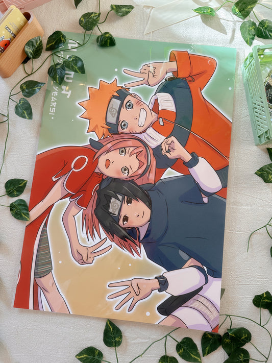 13x19 Team 7 2024 New Years Poster by Fumibean
