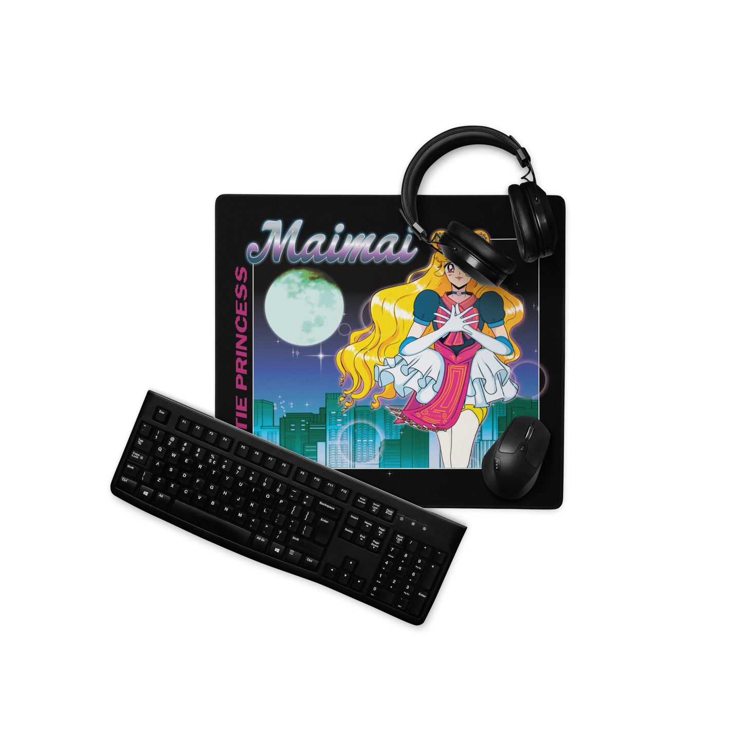 Princess Maimai Moonscape Gaming mouse pad by Fumibean