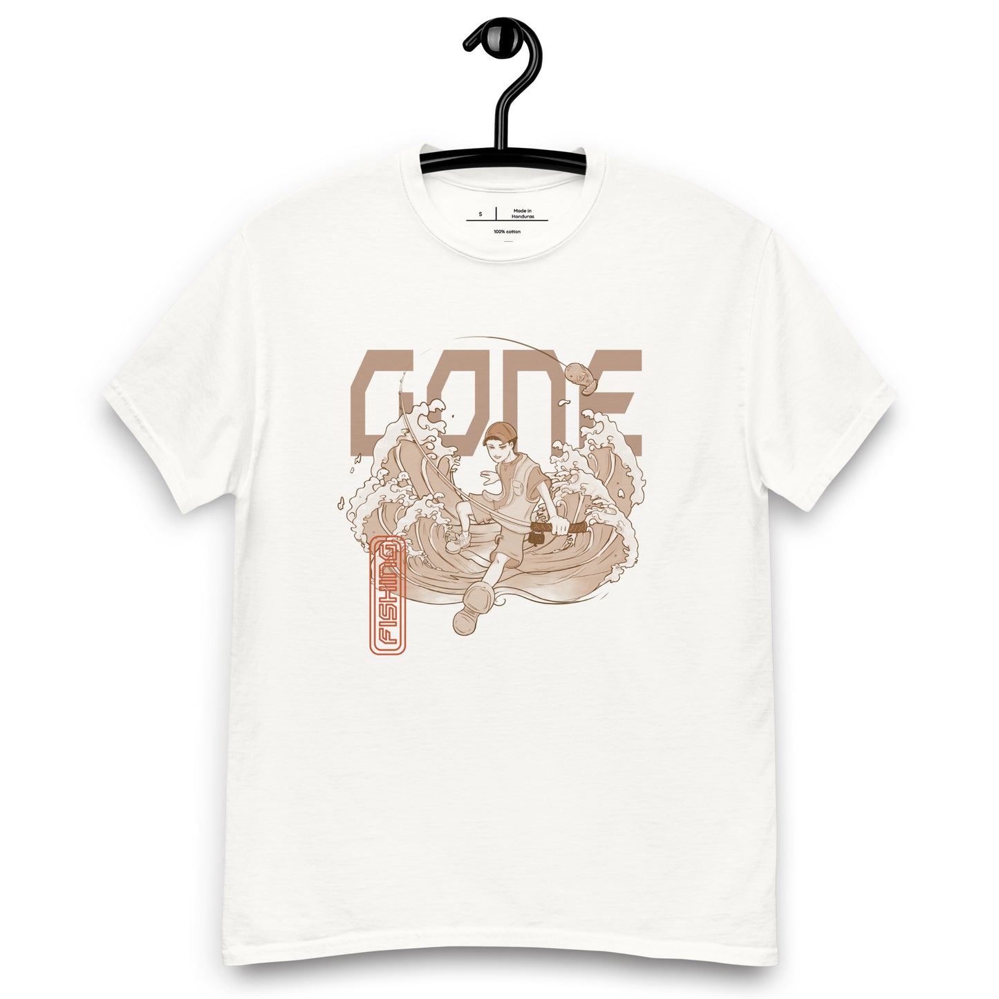 Gone Fishin' Anime Unisex classic tee by Fumibean