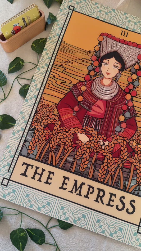 13"x19" The Empress Tarot Poster By Fumibean