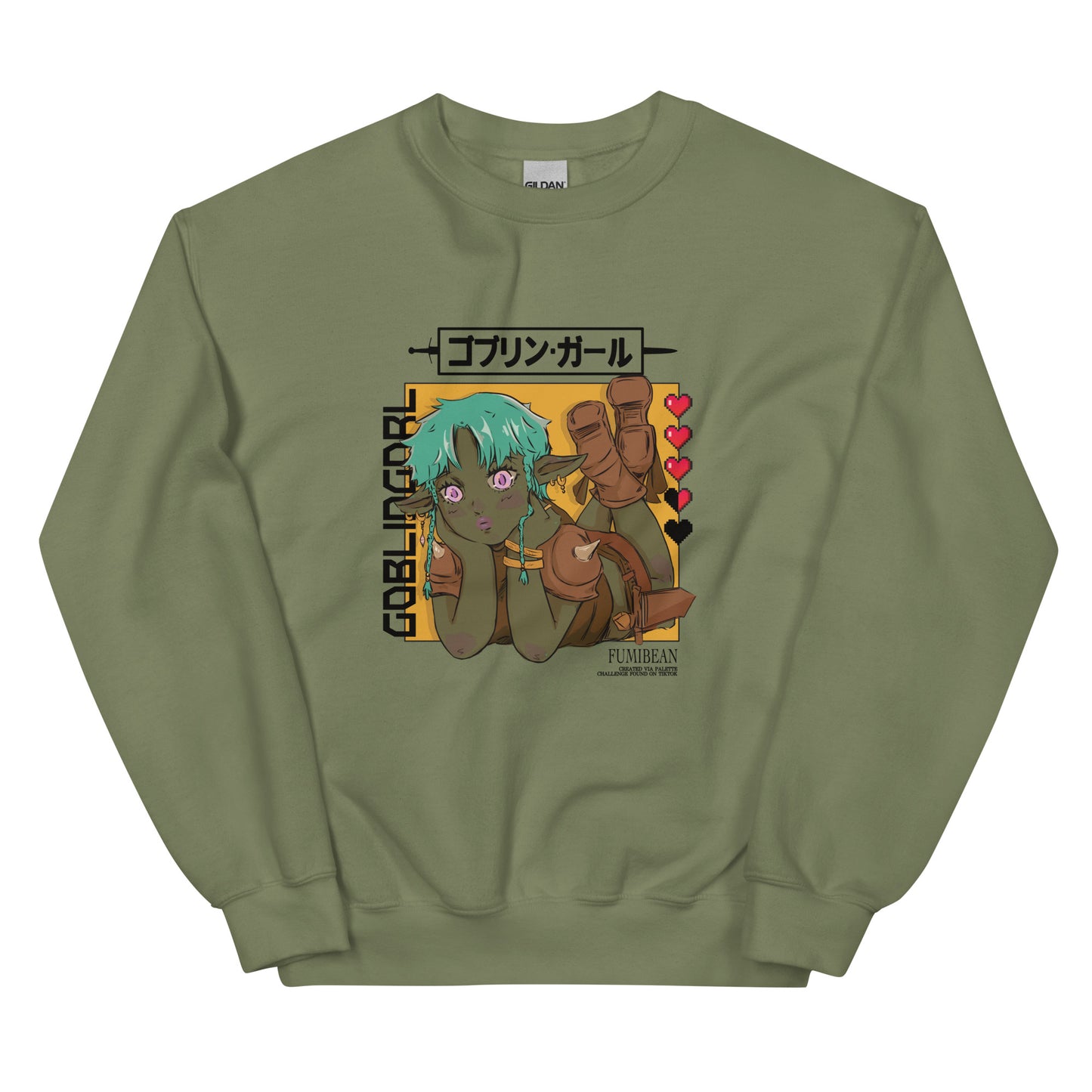 Goblin Gorl Unisex Sweatshirt by Fumibean