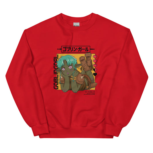 Goblin Gorl Unisex Sweatshirt by Fumibean