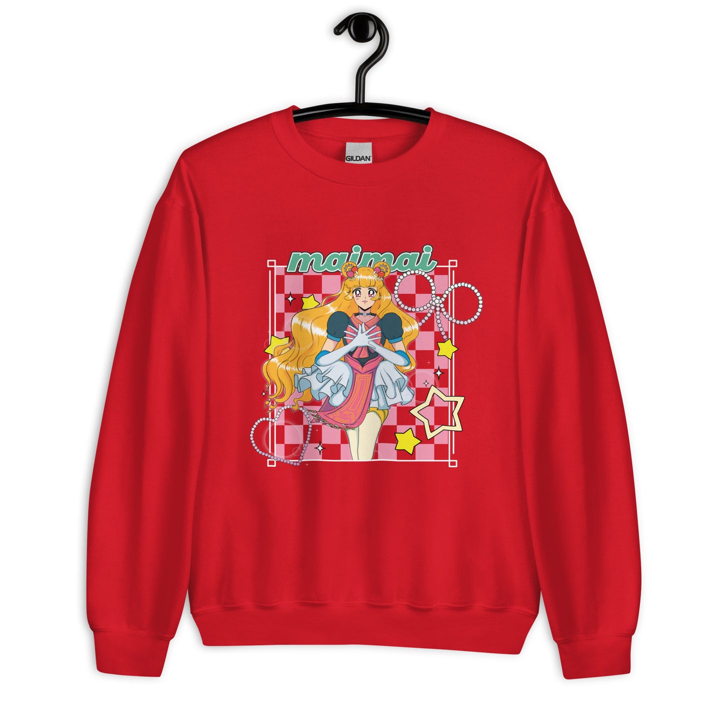 Hmong Princess MaiMai Checkered Unisex Sweatshirt by Fumibean