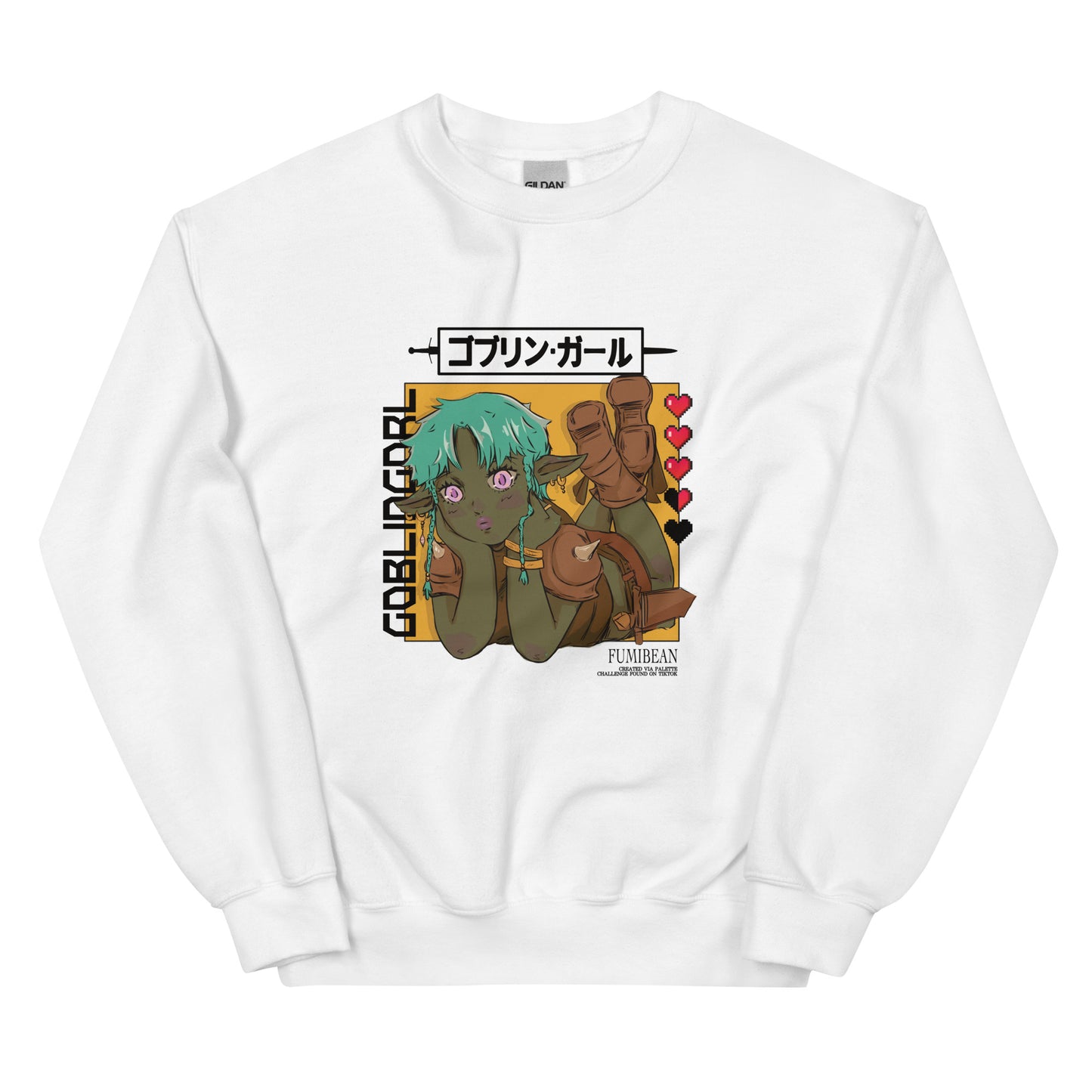 Goblin Gorl Unisex Sweatshirt by Fumibean