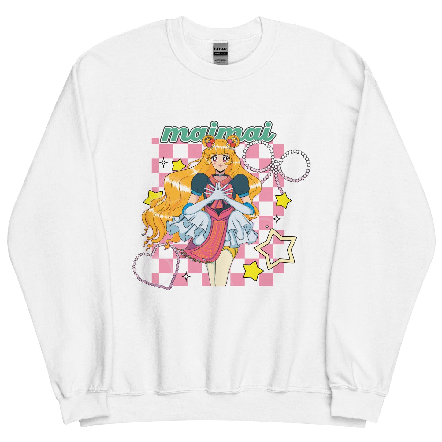 Hmong Princess MaiMai Checkered Unisex Sweatshirt by Fumibean