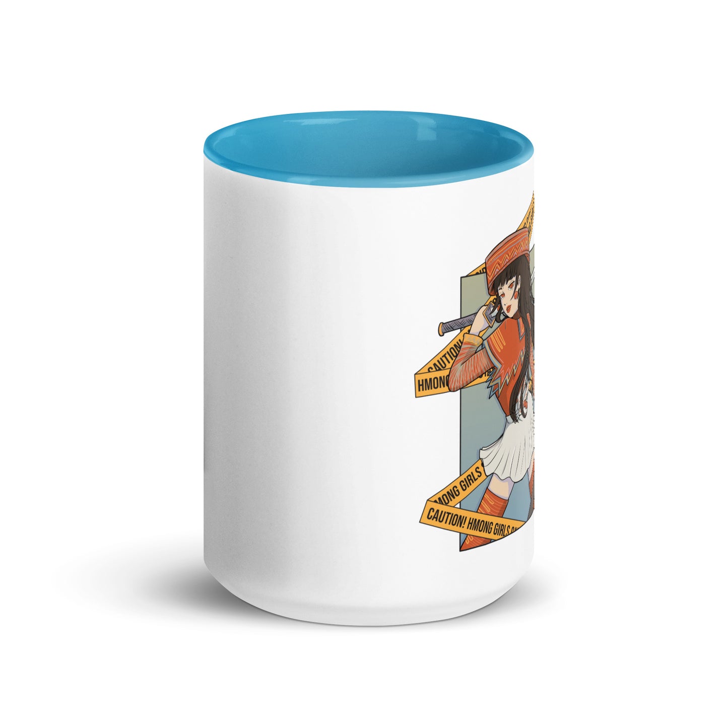 Red Hmong Fighter Girlie Mug By Fumibean