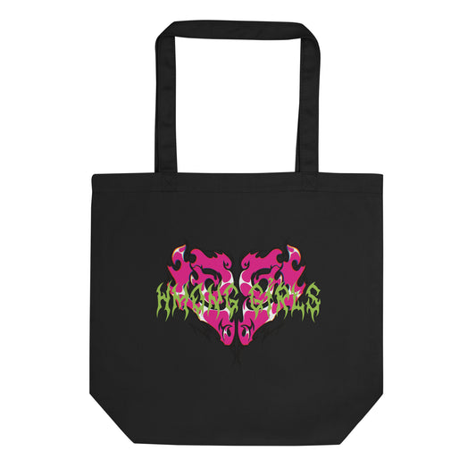 Hmong GIrls Fire Heart Eco Tote Bag by Fumibean