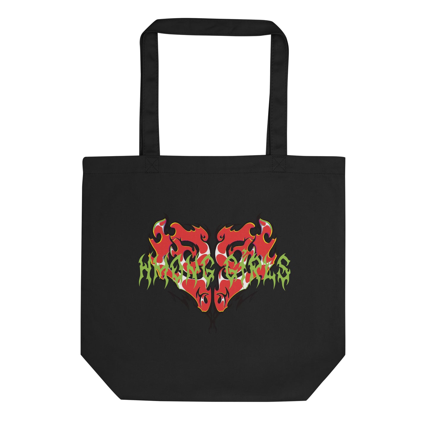 Hmong Fire Heart Eco Tote Bag by Fumibean