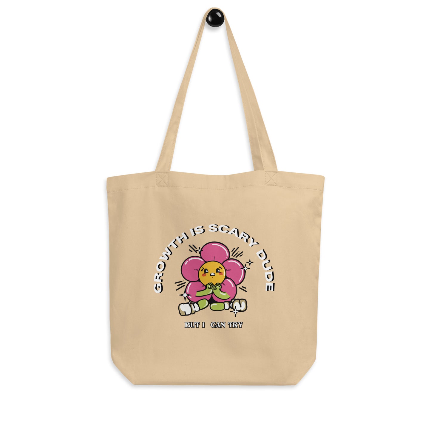 Growth Is Scary Eco Tote Bag by Fumibean