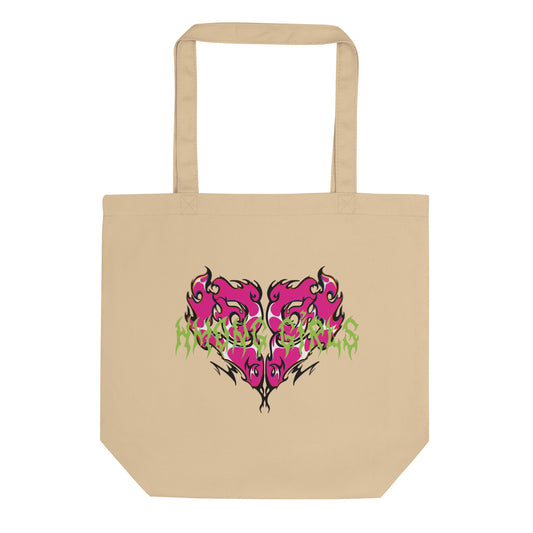 Hmong GIrls Fire Heart Eco Tote Bag by Fumibean