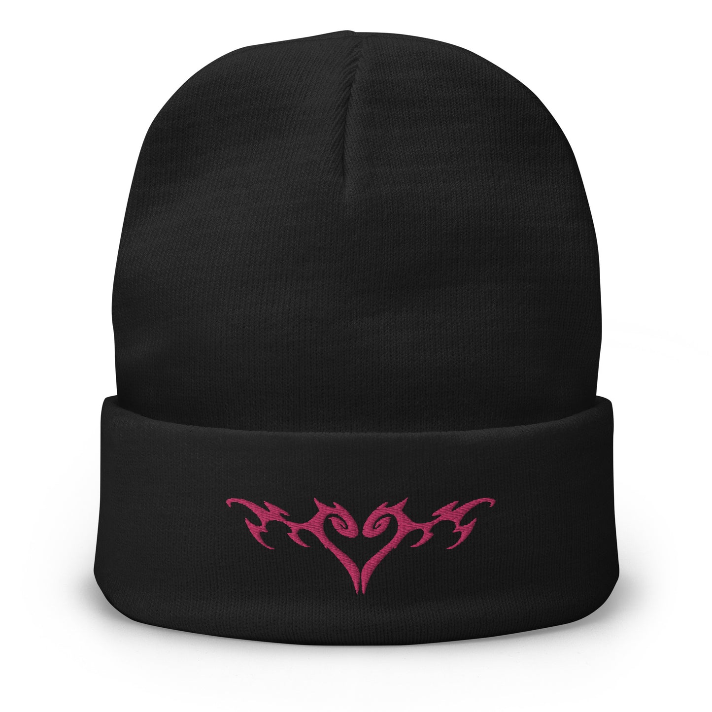 Hmong y2k Heart Embroidered Beanie by Fumibean - couple gift - hmong - hmoob - y2k - street style